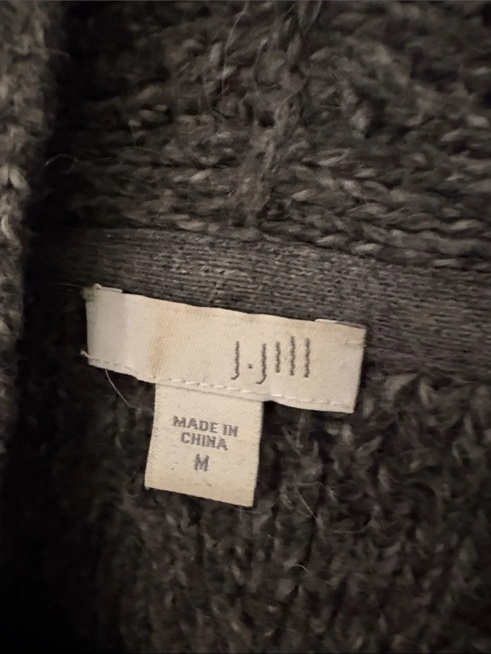 J. Jill Open-Front Shawl Collar Cardigan - Gray